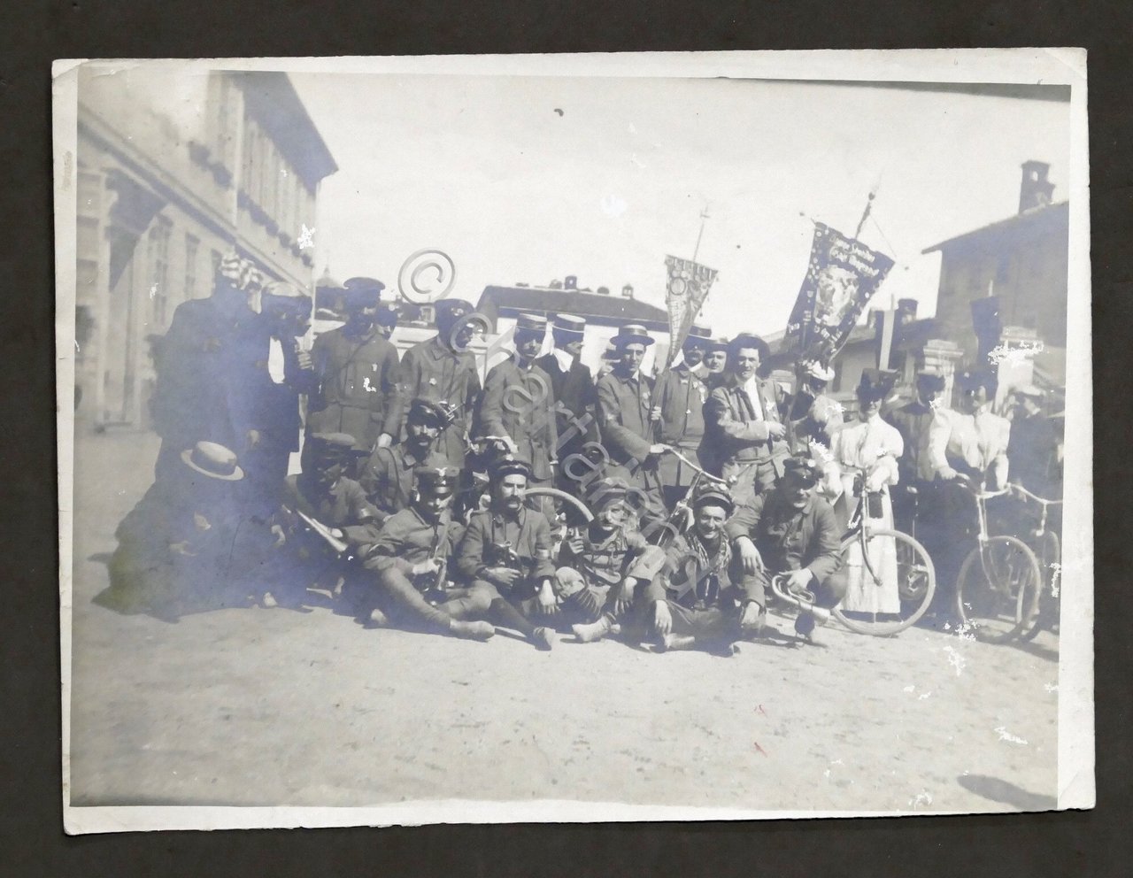 Fotografia d'epoca - Gruppo Unione Sportiva Casale Monferrato - anni …