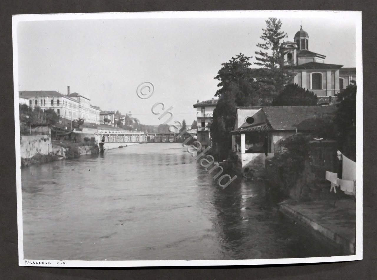 Fotografia d'epoca - Palazzolo sull'Oglio - Panorama parziale - 1930 | Immagine principale