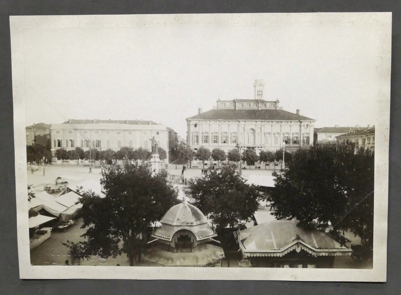 Fotografia d'epoca - Piazza Vittorio Emanuele II - Alessandria - …