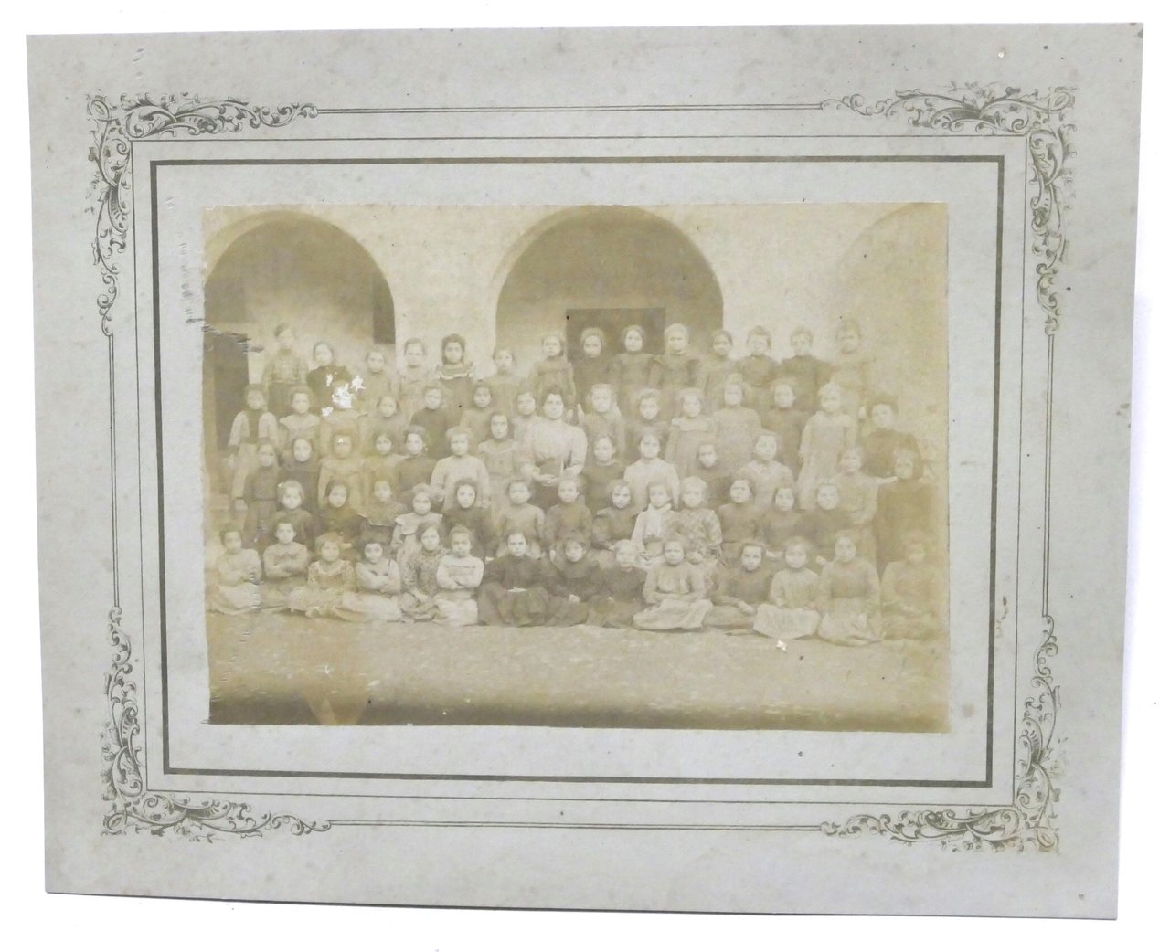 Fotografia d'epoca - Scuola elementare femminile - Voghera - 1900 …