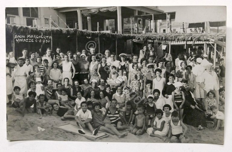 Fotografia d'epoca - Varazze - Bagni Margherita - Agosto 1930 …