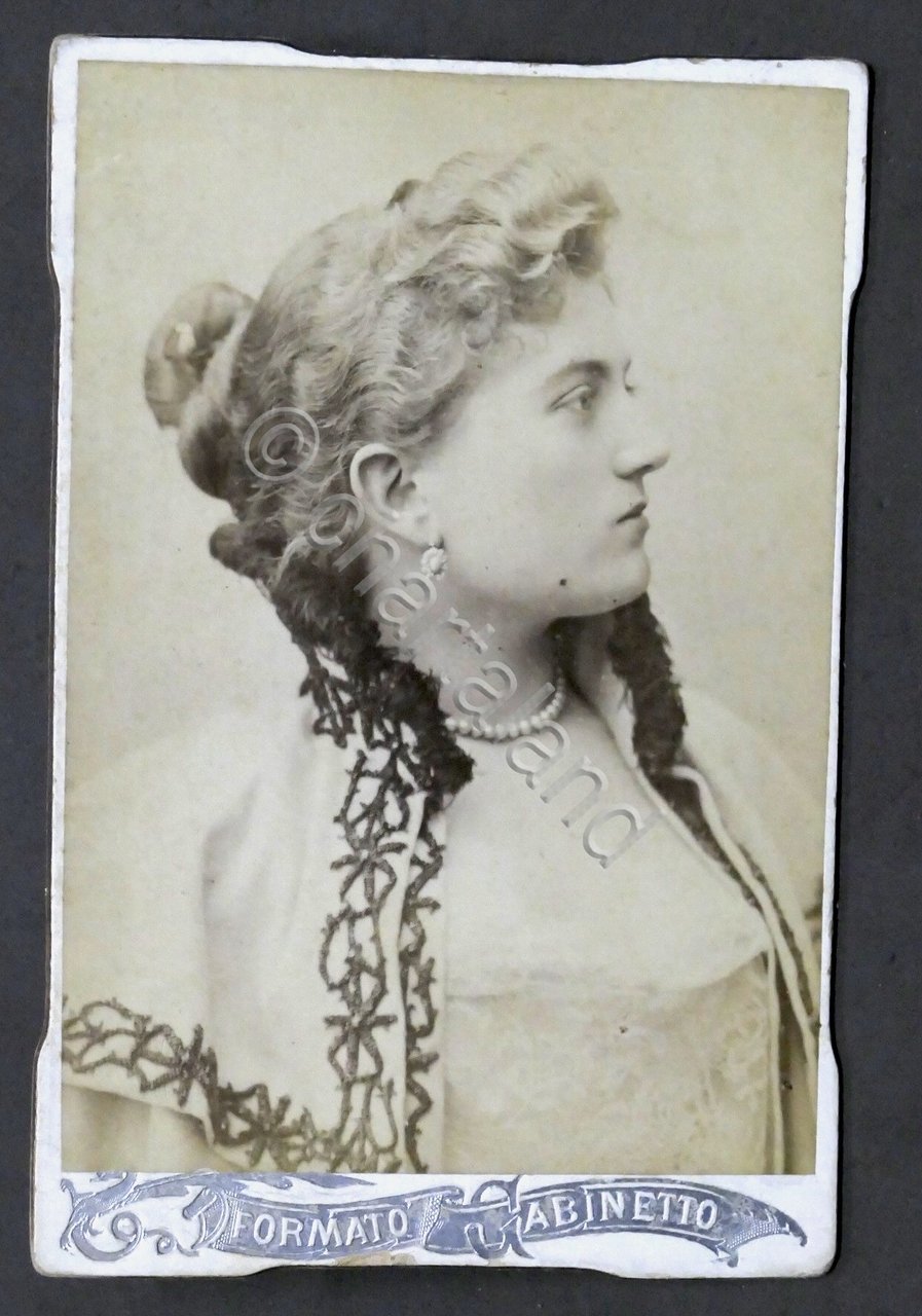 Fotografia d'epoca albumina - Elena d'Orleans duchessa d'Aosta - 1890 … | Immagine principale