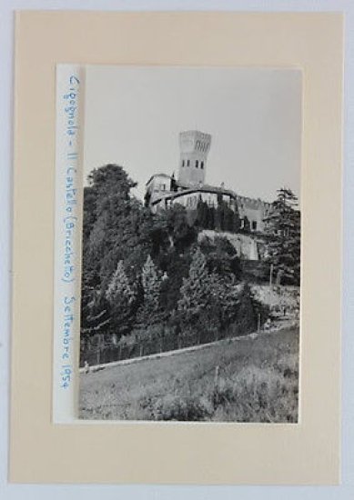 Fotografia d'epoca Cigognola il Castello - Bricchetto a settembre 1954