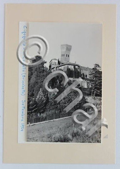 Fotografia d'epoca Cigognola il Castello - Bricchetto a settembre 1954