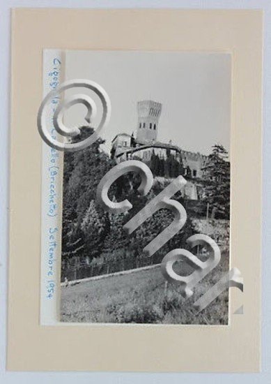 Fotografia d'epoca Cigognola il Castello - Bricchetto a settembre 1954