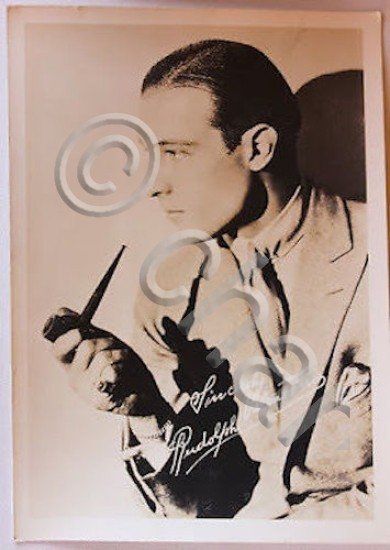 Fotografia d'epoca cinema attore Rudolph Valentino anni '20