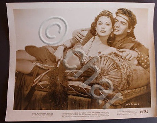 Fotografia d'epoca cinema Samson and Delilah 1949 Victor Mature - …