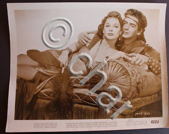 Fotografia d'epoca cinema Samson and Delilah 1949 Victor Mature - …