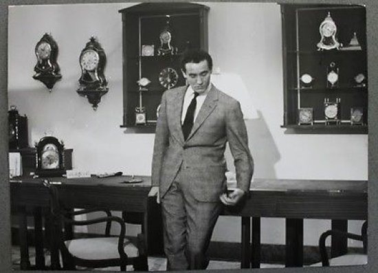 Fotografia d'epoca cinema Vittorio Gassman sul set del Mattatore 1960