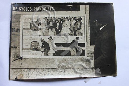 Fotografia d'epoca Francia - Manifesto elettorale legislativo politica 1910