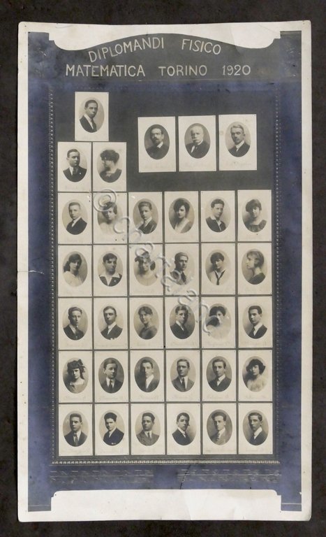 Fotografia Diplomandi Fisico Matematica - Torino - 1920