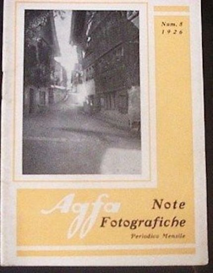 Fotografia epoca Note Fotografiche Agfa 1926 n° 8 | Immagine principale