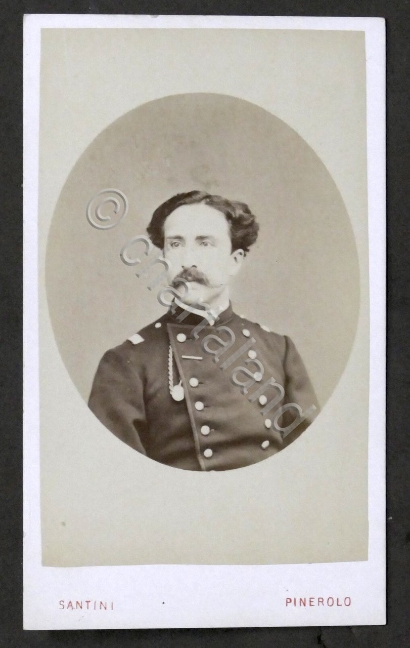 Fotografia Ernesto Obertii Luogototente Cavalleggeri di Alessandria - 1869 | Immagine principale