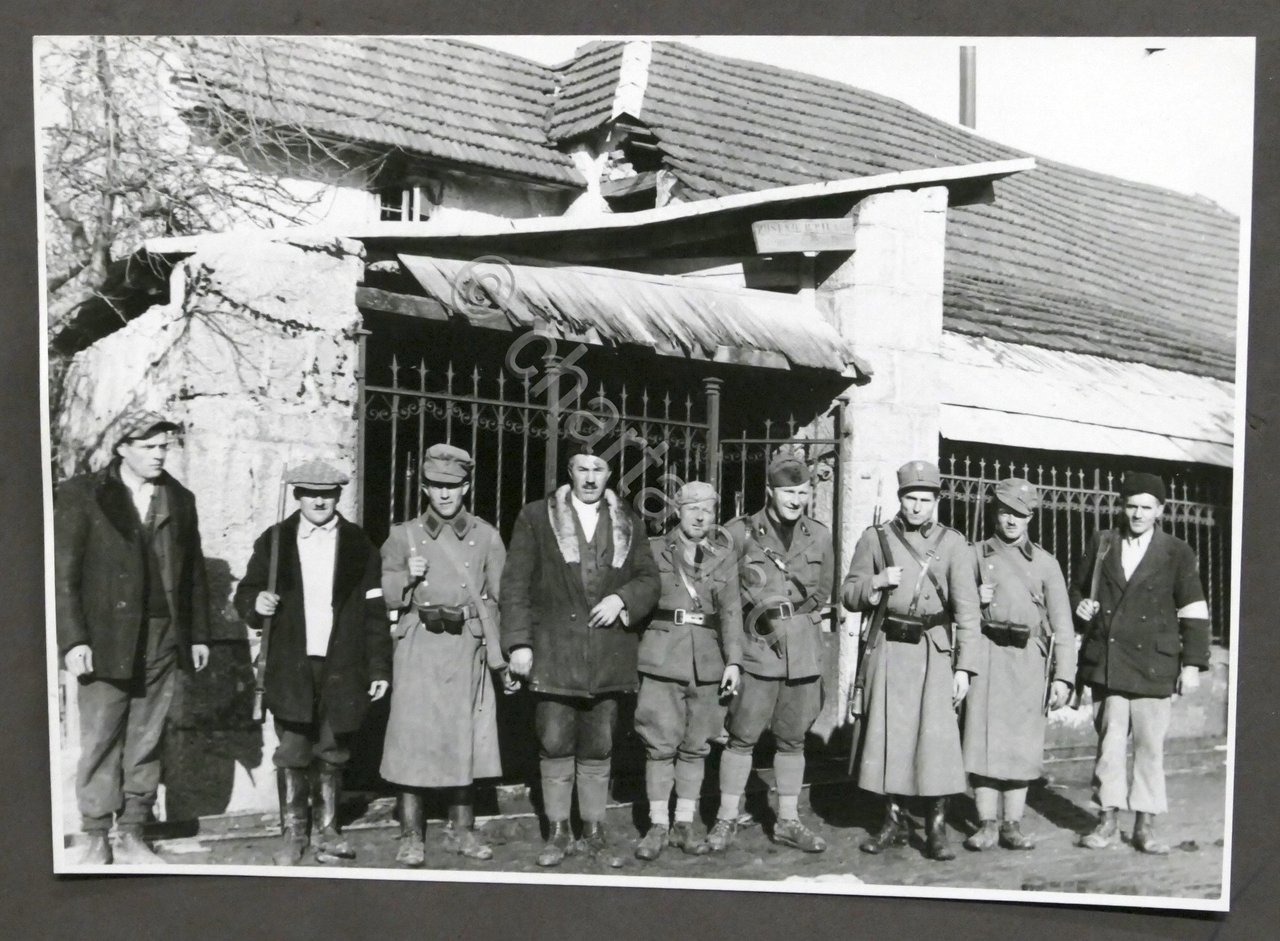 Fotografia Esercito Liberazione Jugoslavia Partigiani in Croazia - Dicembre 1941