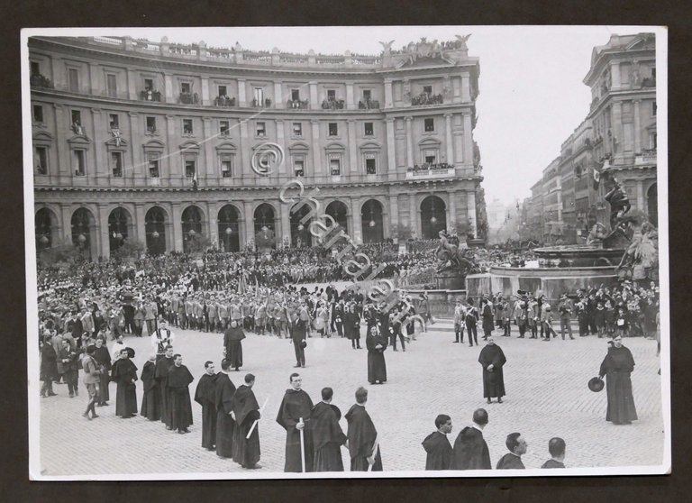 Fotografia Funerali Armando Diaz - Roma - Piazza Esedra - …