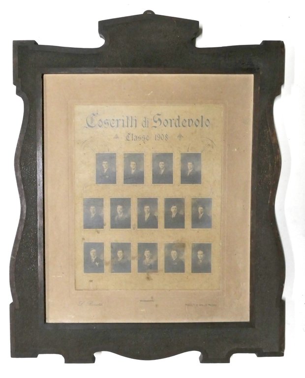 Fotografia incorniciata - Coscritti di Sordevolo (Biella) - Classe 1908 | Immagine Gallery 1