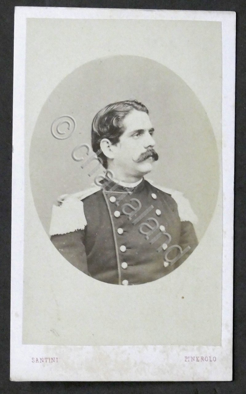 Fotografia Michele Formosa Ufficiale in Genova Cavalleria - Pinerolo 1869 | Immagine principale
