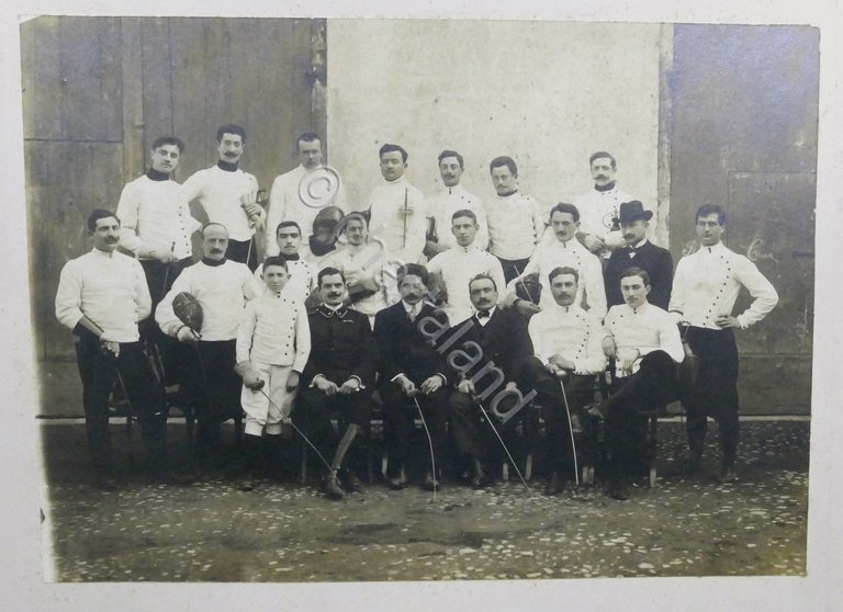 Fotografia Scuola Militare di Scherma - Pavia - Fine '800