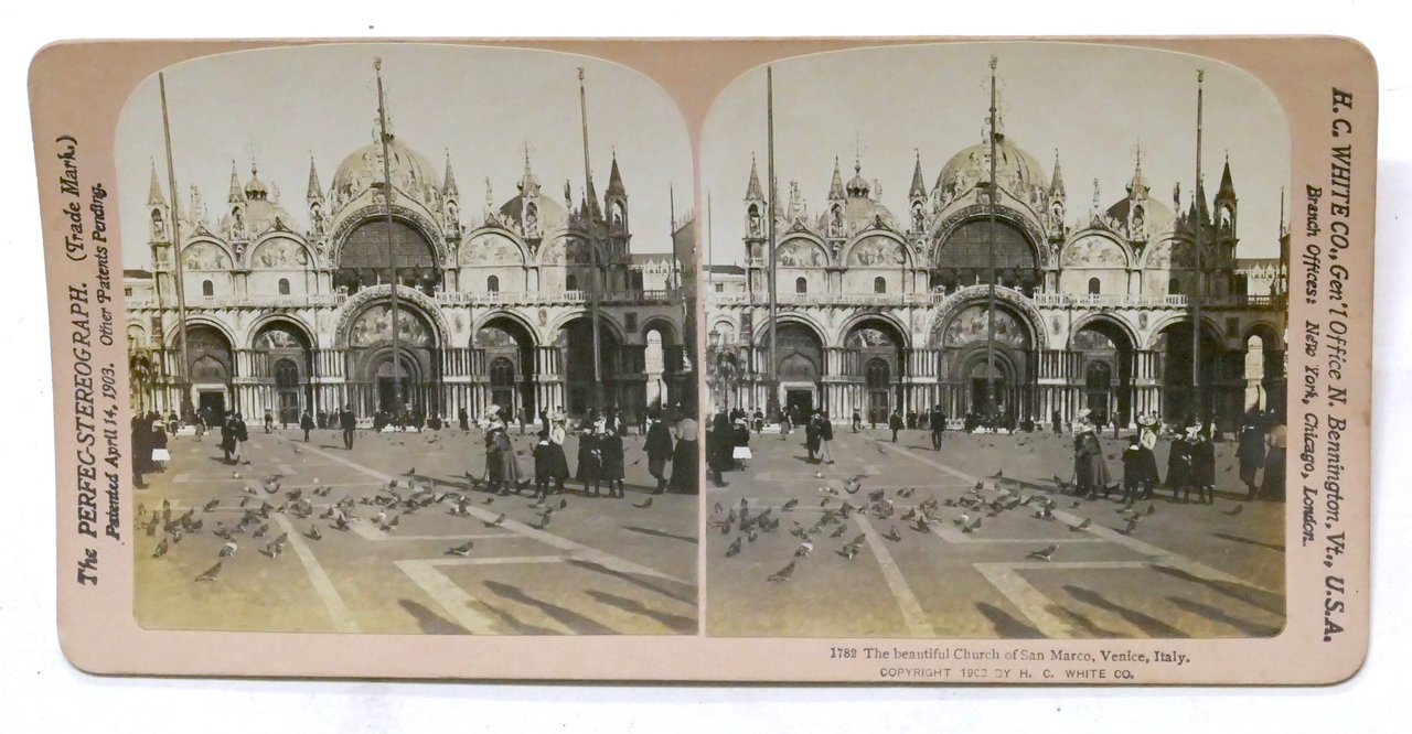 Fotografia stereoscopica - Basilica di San Marco - Venezia - …