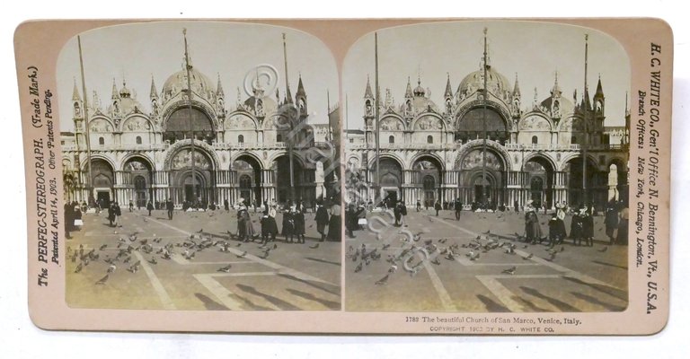 Fotografia stereoscopica - Basilica di San Marco - Venezia - …