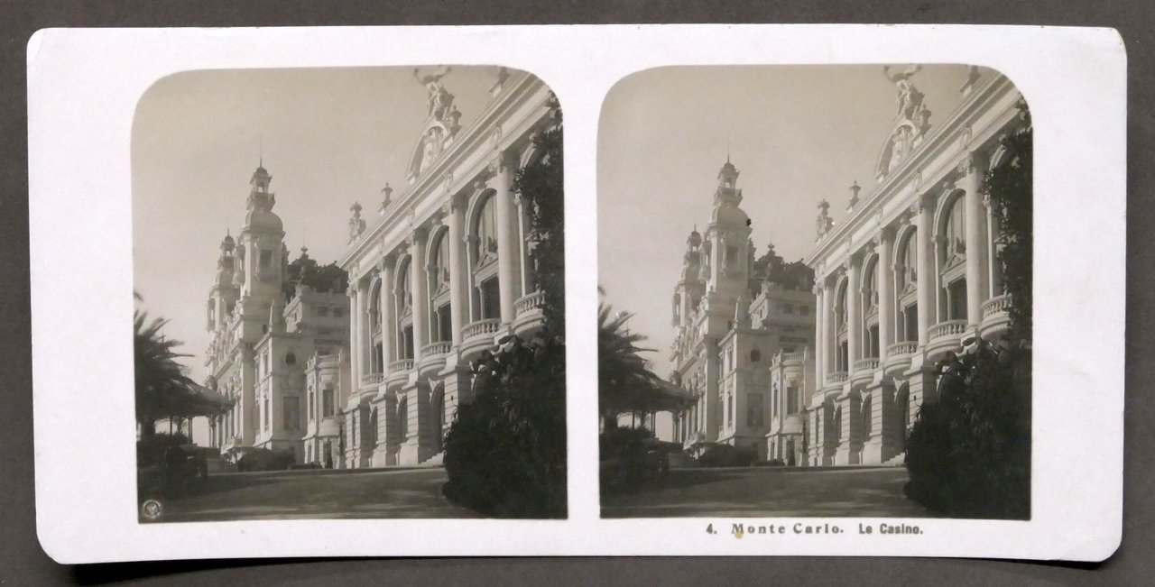 Fotografia stereoscopica - Casinò di Monte Carlo - 1906