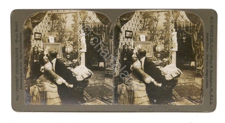 Fotografia stereoscopica - Effusioni sul divano - 1903 | Immagine Gallery 2
