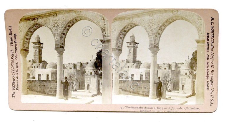 Fotografia stereoscopica - Gerusalemme - Scale of Judgment - Jerusalem …