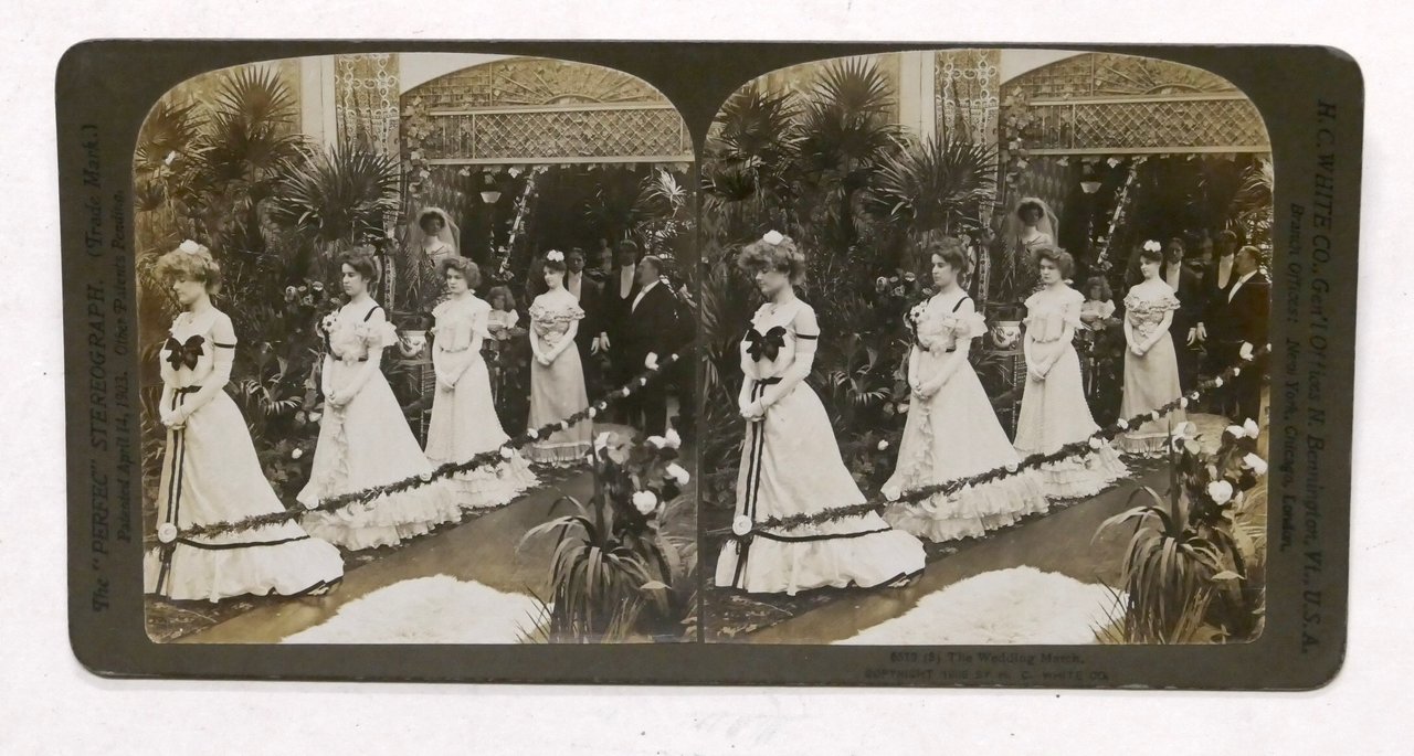 Fotografia stereoscopica - La marcia nuziale - 1903 | Immagine principale