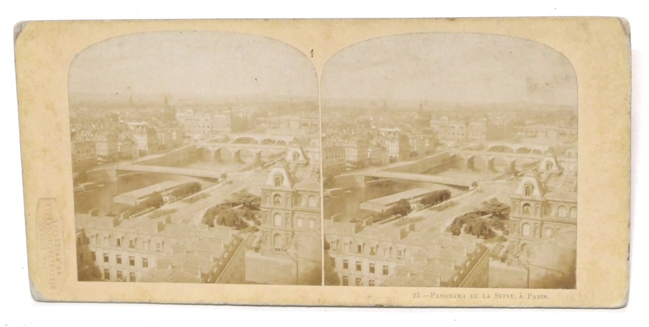 Fotografia stereoscopica - Parigi - Panorama della Senna - 1880 …