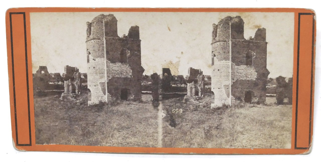 Fotografia stereoscopica - Roma - Circo Massimo - 1880 ca.