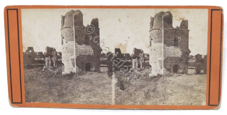 Fotografia stereoscopica - Roma - Circo Massimo - 1880 ca.