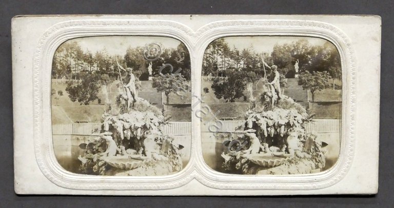 Fotografia stereoscopica Firenze Giardino di Boboli Fontana di Nettuno 1900 … | Immagine Gallery 2
