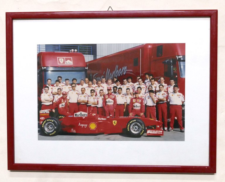 Fotografia Team Ferrari Formula 1 - Michael Schumacher - fine anni '90
