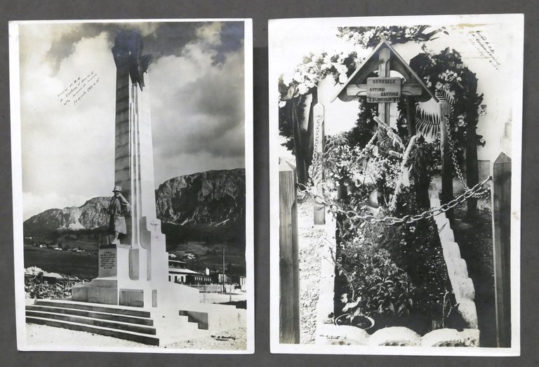 Fotografie monumento e tomba Generale Antonio Cantore Cortina d'Ampezzo anni … | Immagine Gallery 1