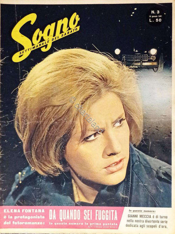 Rivista Fotoromanzi - Sogno N. 3 - 1961 Copertina Elena …