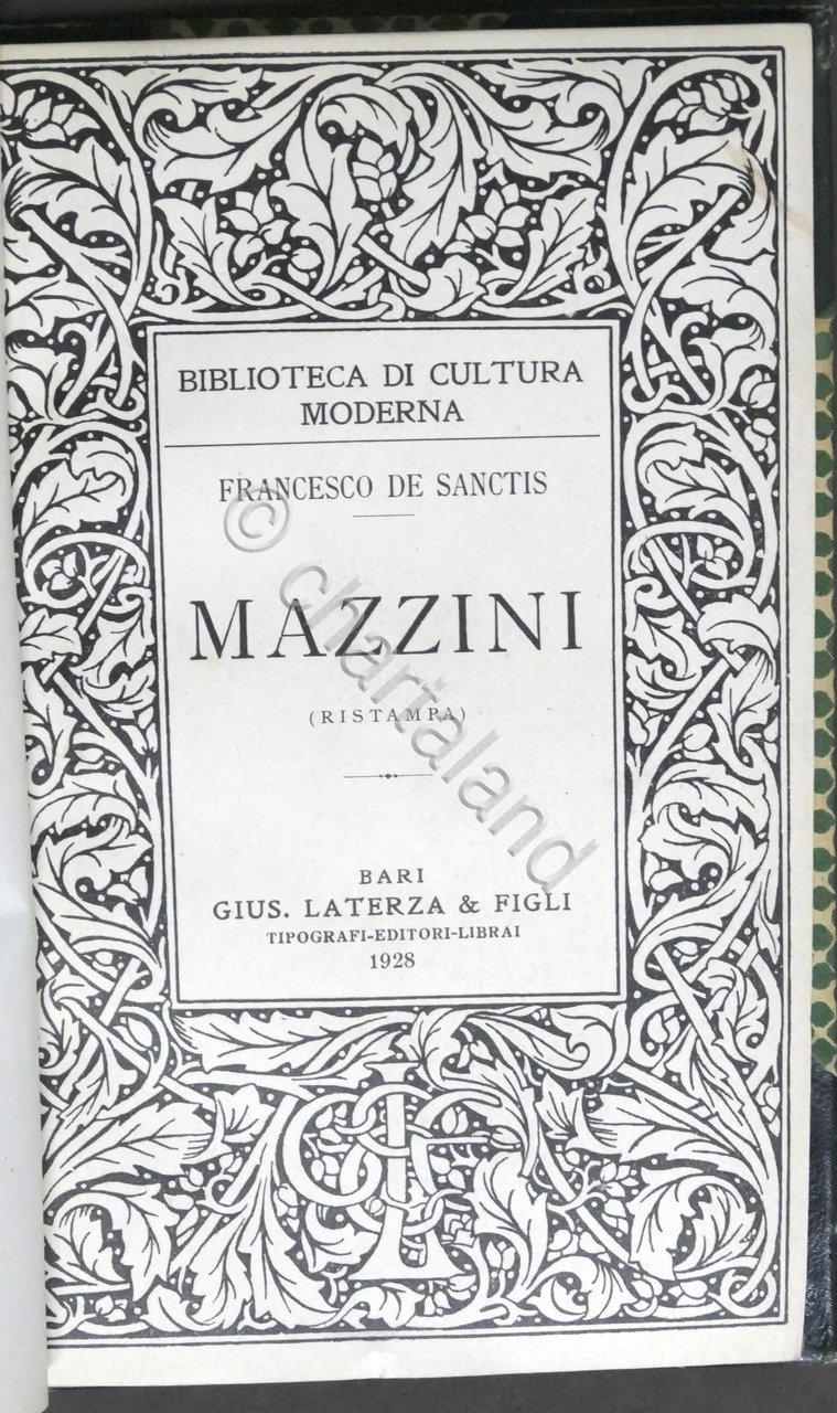 Francesco De Sanctis - Mazzini - Cinque lezioni - ed. …