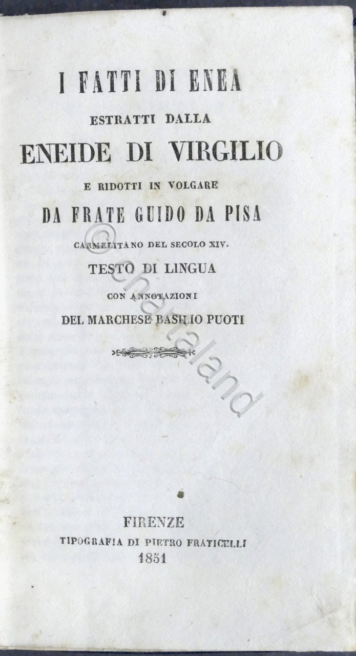 Frate Guido da Pisa - I fatti di Enea estratti … | Immagine principale