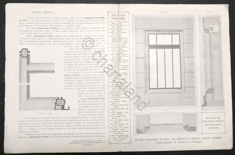 Fratelli Bombelli Milano - Brochure Serramento Brevettato in ferro - …
