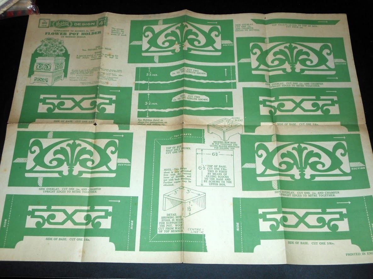 Fretwork Tavola n° 2372 Hobbies Design - Flower Pot Holder … | Immagine principale