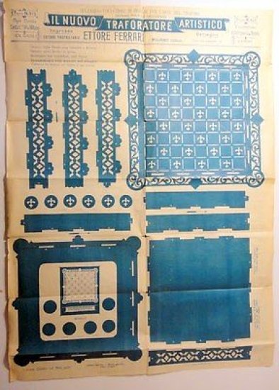 FretworkT avola n° 413 - Nuovo Traforatore Artistico - Traforo Ferrari 1935 ca.