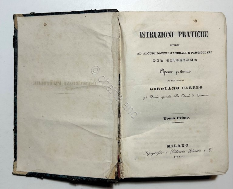 G. Careno - Istruzioni Pratiche del Cristiano - ed. 1845 | Immagine Gallery 5