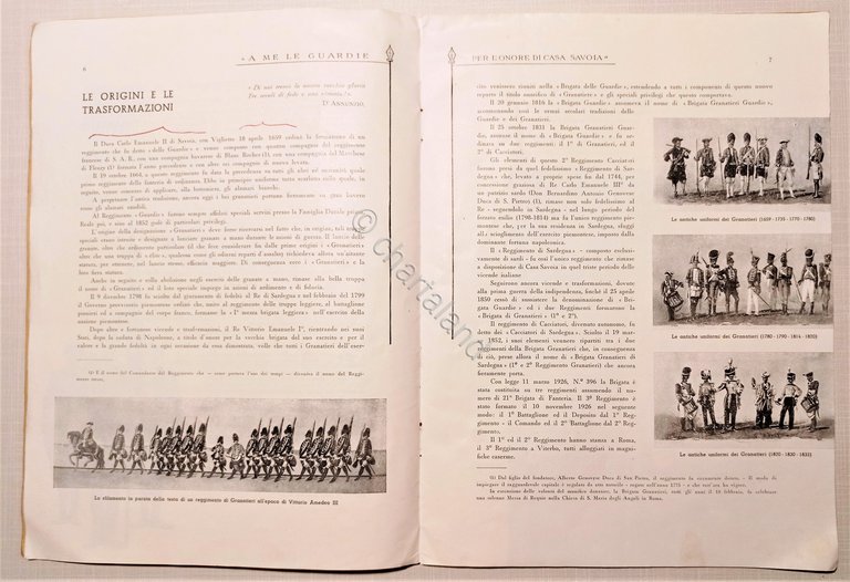 G. Ciotti - I Granatieri ( 1659 - 1935 ) …