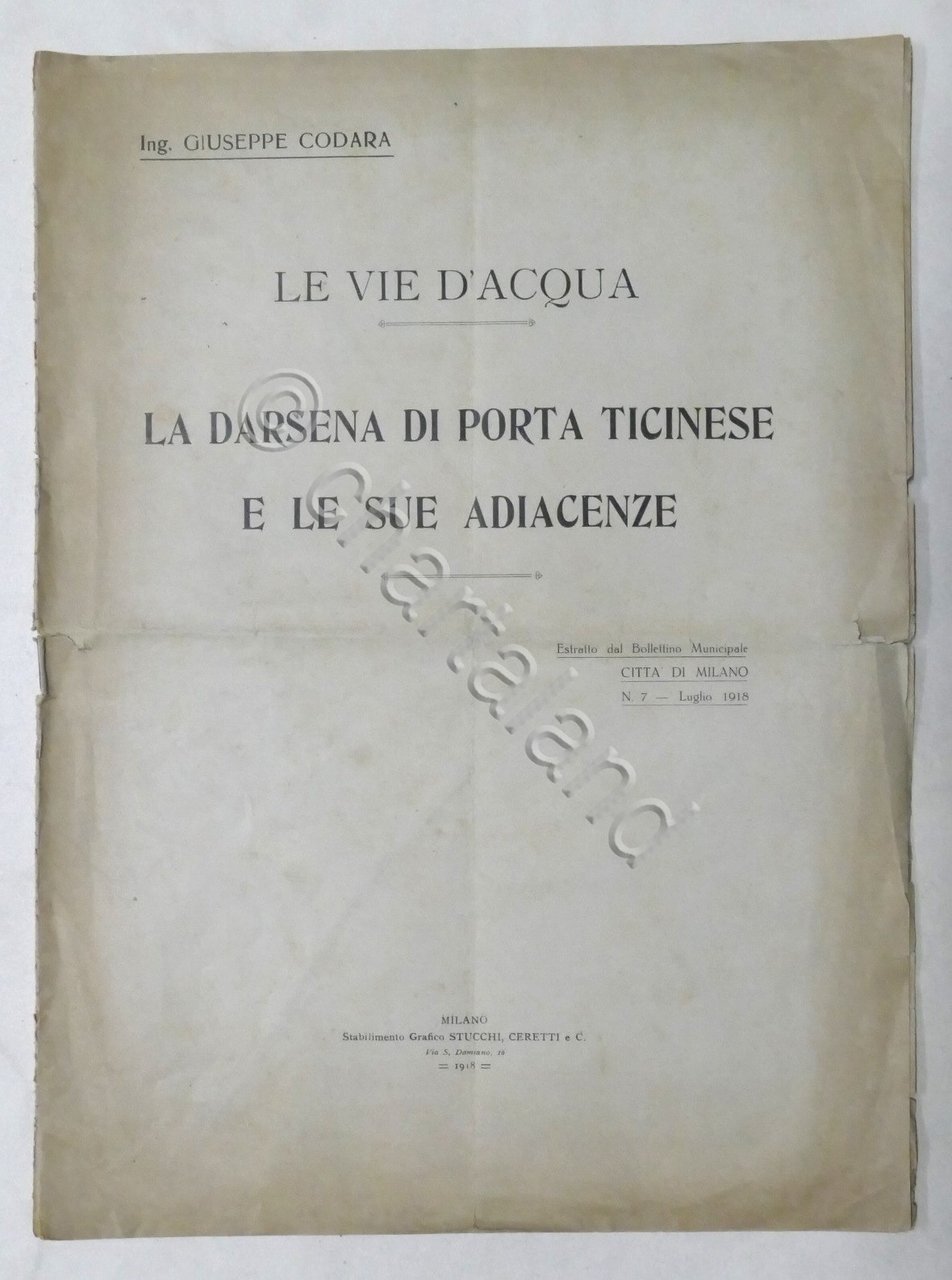 G. Codara - La Darsena di Porta Ticinese e le …