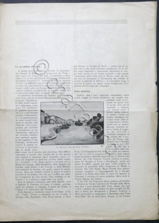 G. Codara - La Darsena di Porta Ticinese e le …