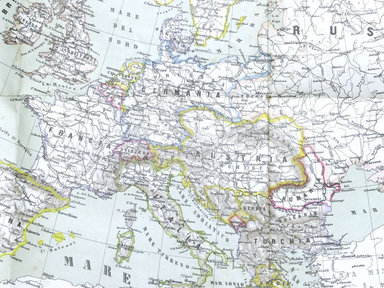 G. Cora - Carta dell'Europa fisica e politica - ed. … | Immagine Gallery 5