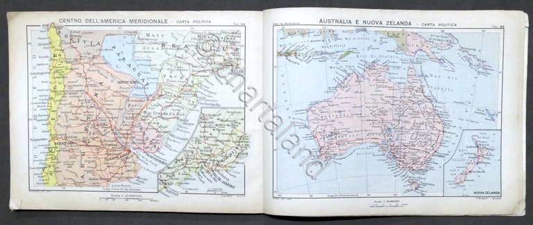 G. De Agostini - Atlante Geografico Italgeo - ed. 1947