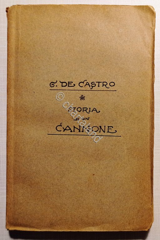 G. De Castro - Storia di un Cannone: Notizie sulle …