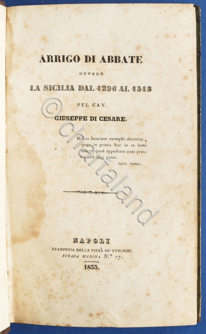 G. Di Cesare - Arrigo di Abbate ovvero La Sicilia …