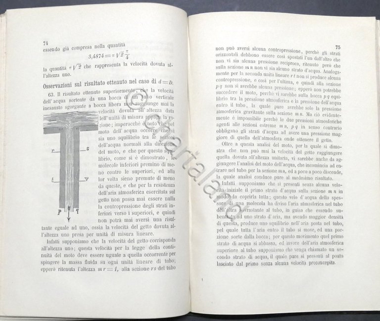 G. Gilardini - Lezioni di idrometria teorico-pratica - ed. 1876