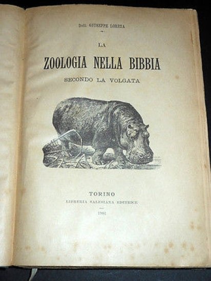 G. Loreta - La Zoologia nella Bibbia - Secondo la … | Immagine principale